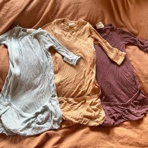 Bundle of 3 Kate Quinn organic newborn-3 month sleep sacks-super soft!EUC